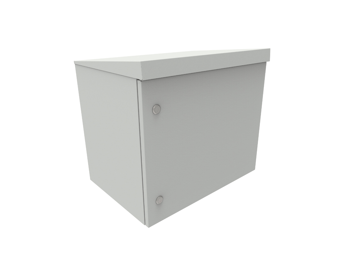 Szafy zewnętrzne - masztowe hermetyczne: SZMH-590/660/430-P-19"-12U-S-R7035